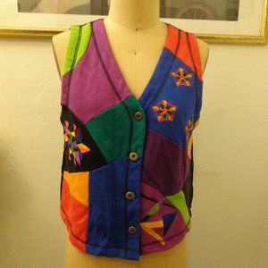 Carole Little Vintage Colorful Vest